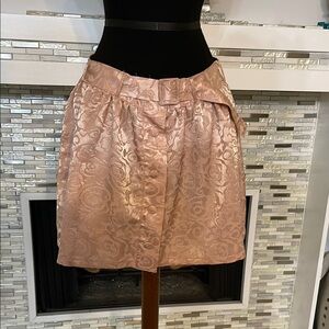 GB Bronze Floral Jacquard Full mini Skirt size L